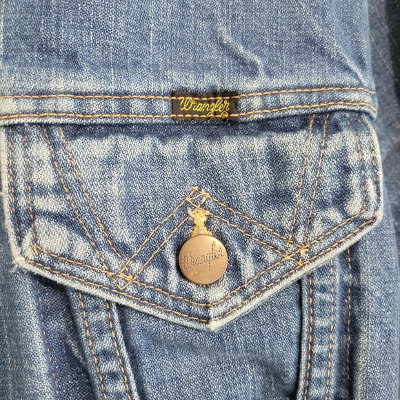 Wrangler Early 70s Vintage Denim Trucker Jacket Size 40 Incredible Condition - Picture 4 of 16